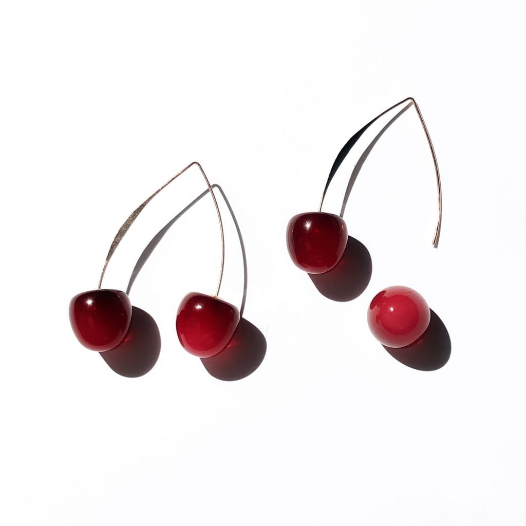 I'MMANY London Double Cherry Drop Earrings