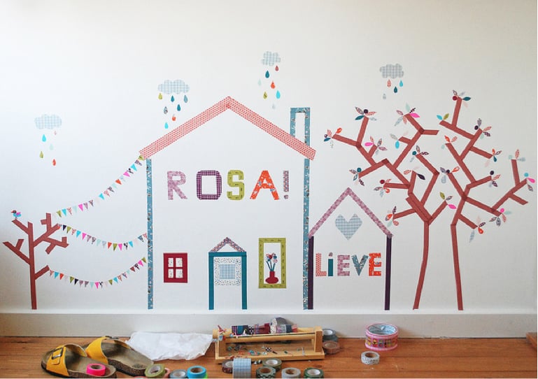 Washi Tape Murals, 250 Easy, Fun Ways to Get Crafty With Your Kids!
