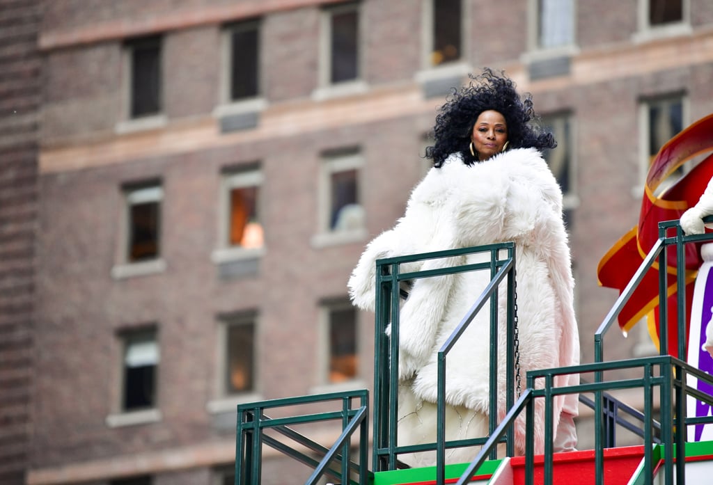 Diana Ross and Family at the Macy's Thanksgiving Parade 2018