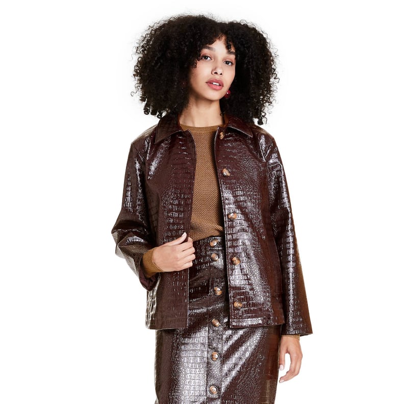 Rachel Comey x Target Faux Leather Texture Jacket and Pencil Skirt
