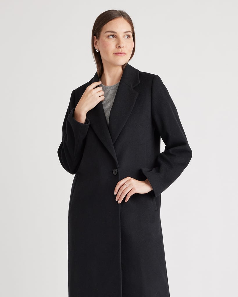 Quince Italian Wool Classic Single-Breasted Coat ($175)
"Calling all wool coat lovers: I'm here to tell you this is easily the best coat I've ever owned. Not only does this coat actually keep you warm, but it's one of the most chic items in my closet. I definitely recommend sizing up for a cool oversized look that you can also wear a sweater and big scarf under!" — Sara Abdelbarry, social design coordinator