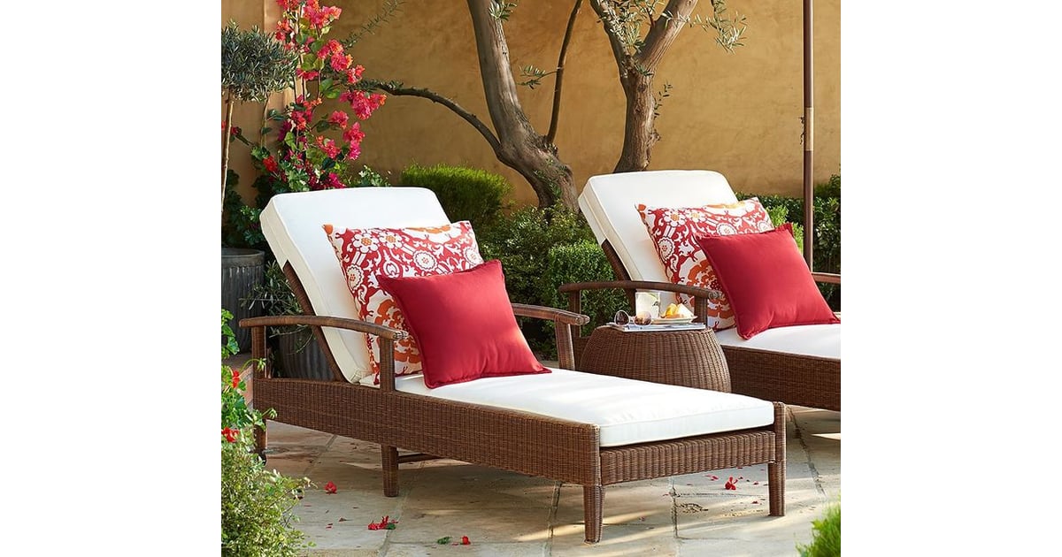 Pottery Barn Palmetto AllWeather Wicker Chaise (124) Best Supplies
