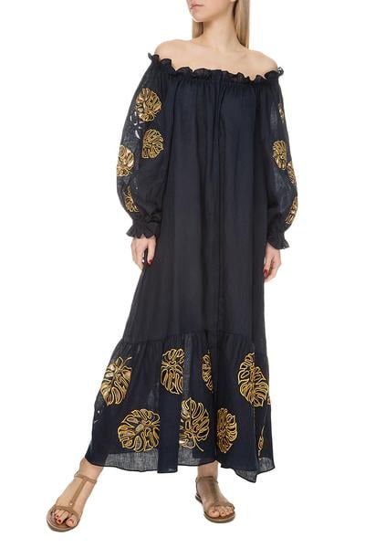 Leep The Bali Off-the-Shoulder Black Dress