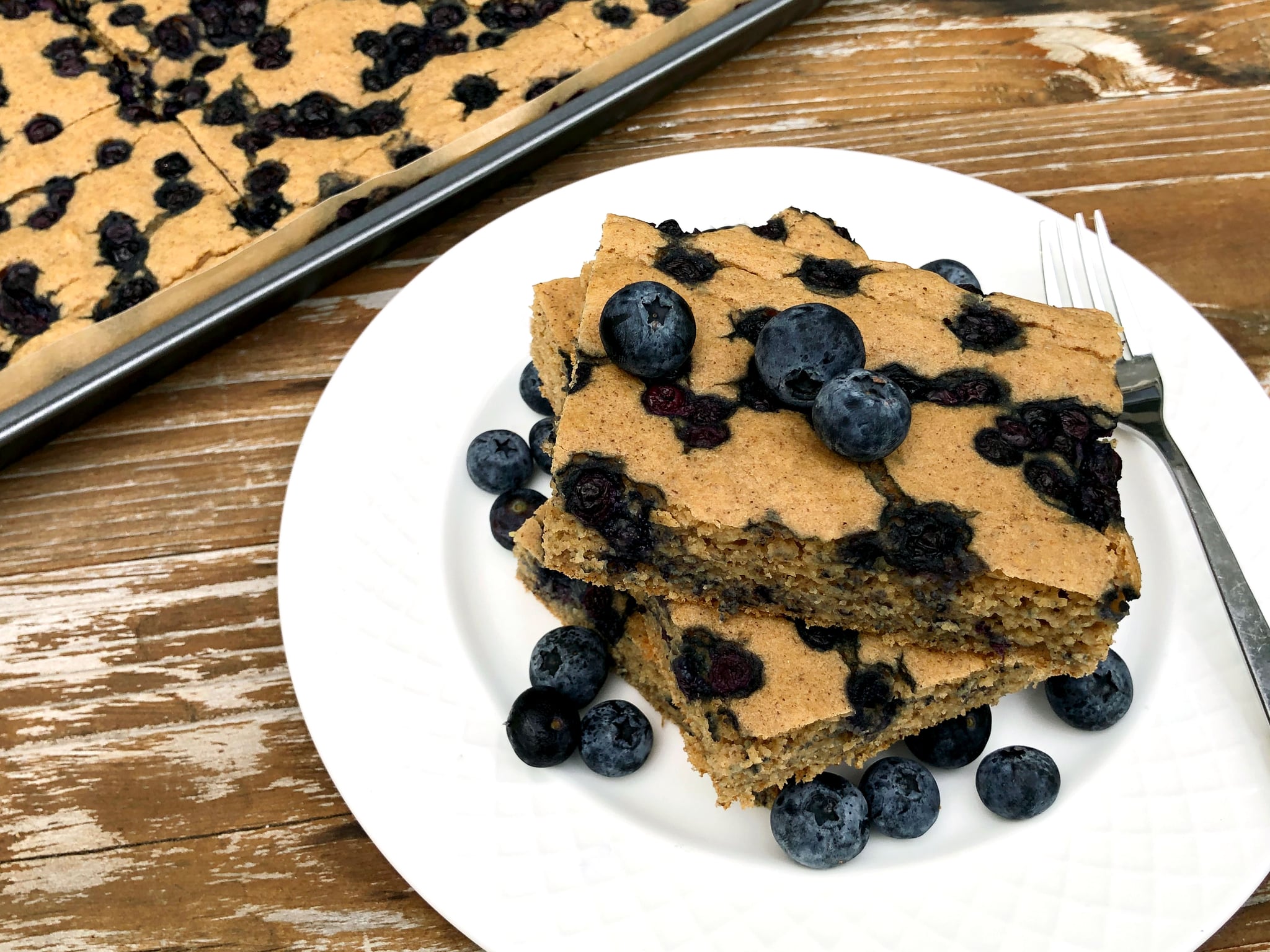 Sheet-Pan Vegan Protein Pancakes | POPSUGAR Fitness