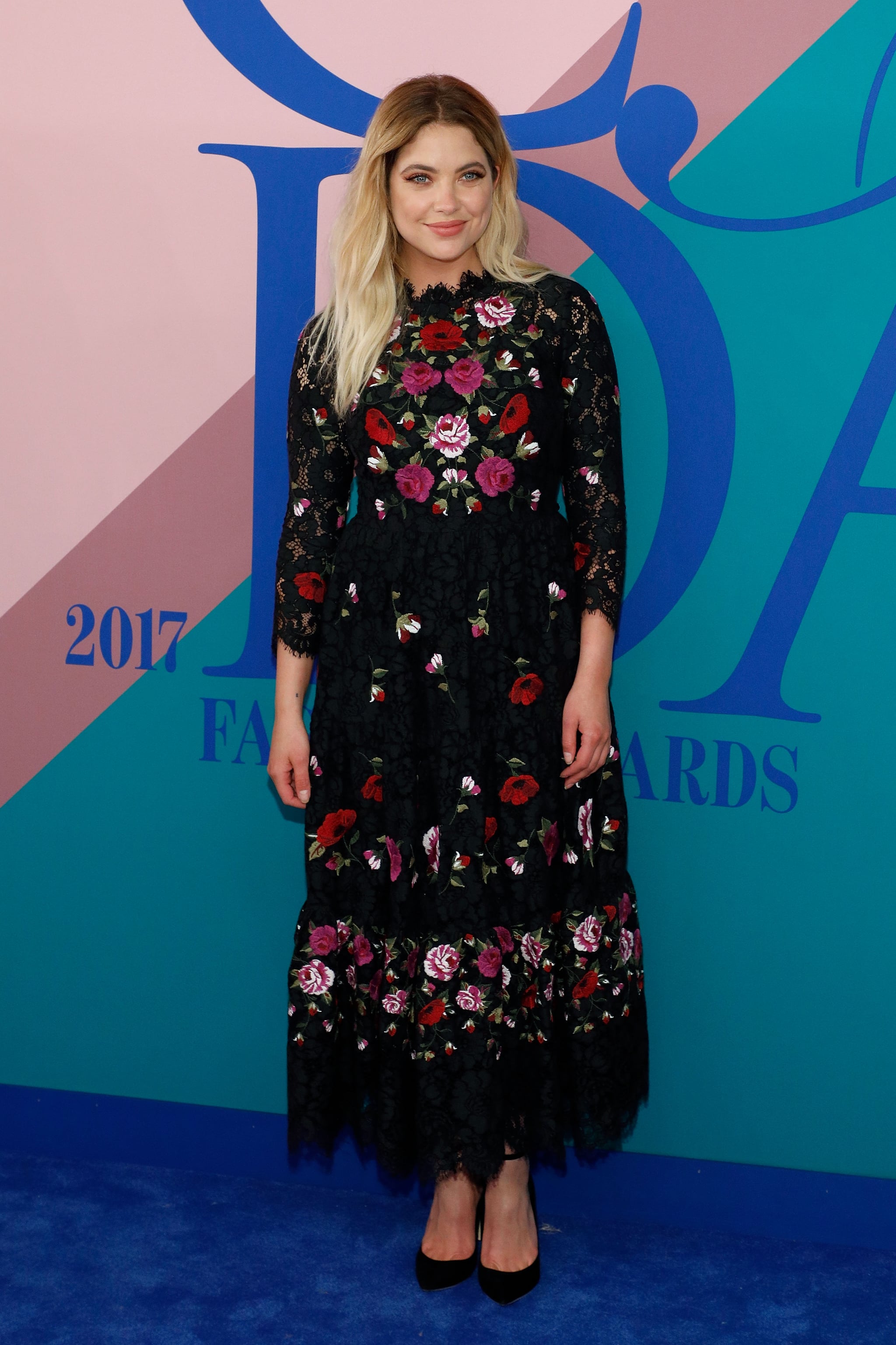 Ashley Benson chose a floral-embroidered Kate Spade dress for the | These Kate  Spade Fashion Moments Will Go Down in History, So Relive Them All |  POPSUGAR Fashion Photo 16