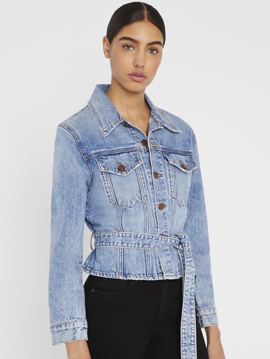 Alice and olivia jean jacket discount
