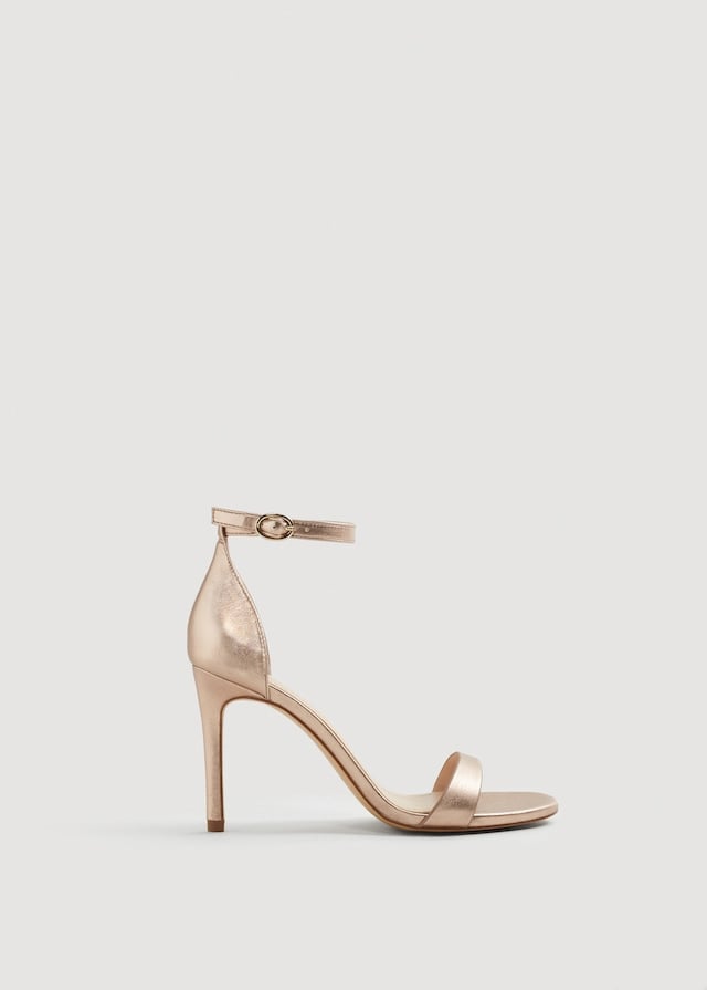 Our Pick: Mango Metallic Heel Sandals