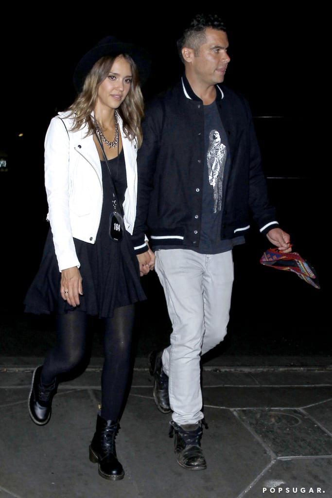 Jessica Alba and Cash Warren turned the Sunday show into a date night.