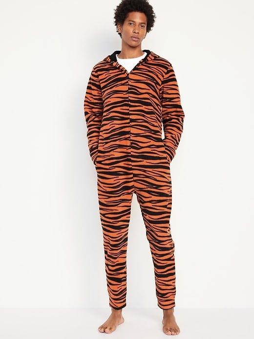 Old Navy Matching Tiger One-Piece Pajamas