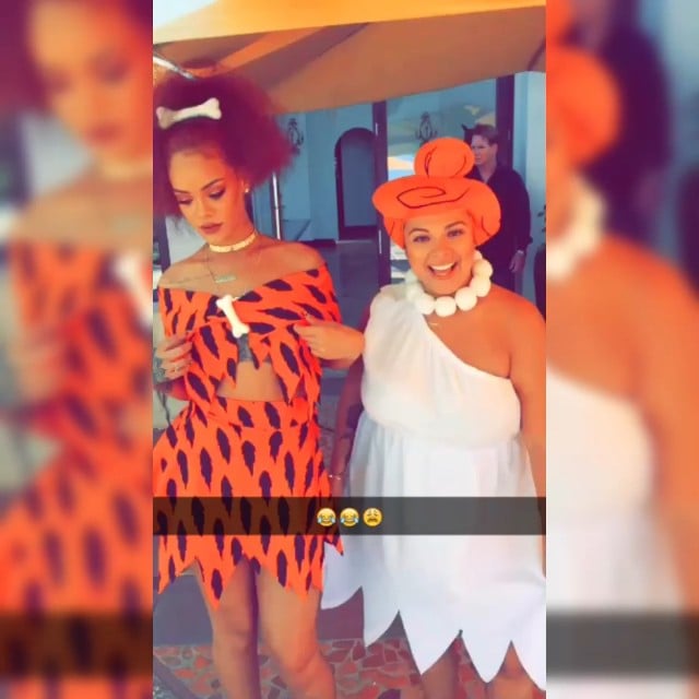 View This Post On Instagram Ratchetwilma Jennnrosales Here S Rihanna As Pebbles Flintstone Proving Kids Parties Are Really Just For Adults Popsugar Celebrity