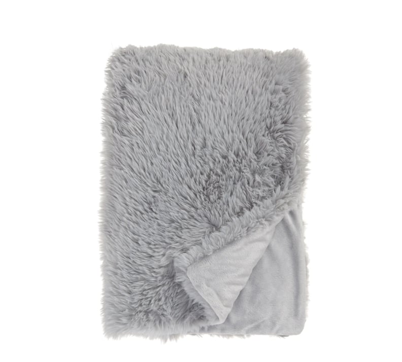 Shaggy Faux Fur Throw Blanket