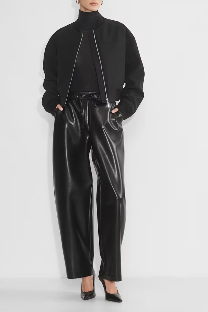 Relaxed Faux Leather Pants