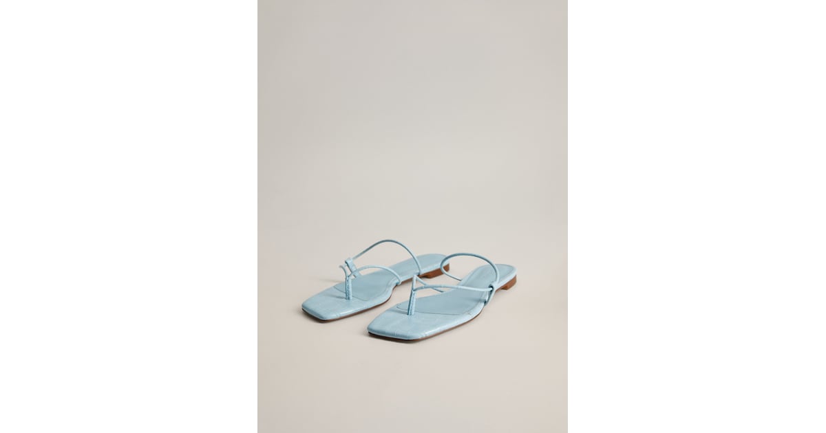 Mango flat shop croc sandal