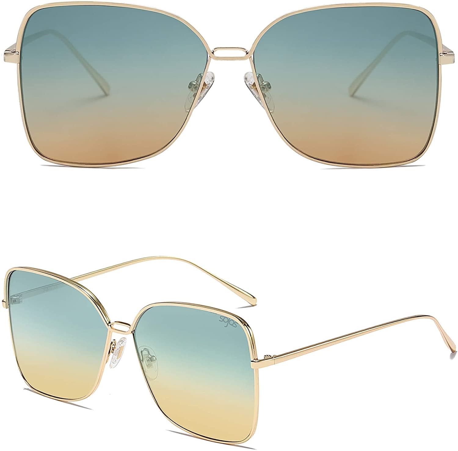 SOJOS Vintage Oversized Square Sunglasses for Women,Retro Womens Luxu –  Jollynova