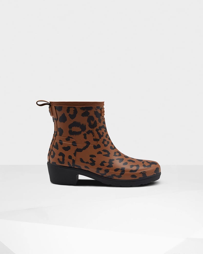 Women's Original Leopard Print Refined Low Heel Ankle Boots