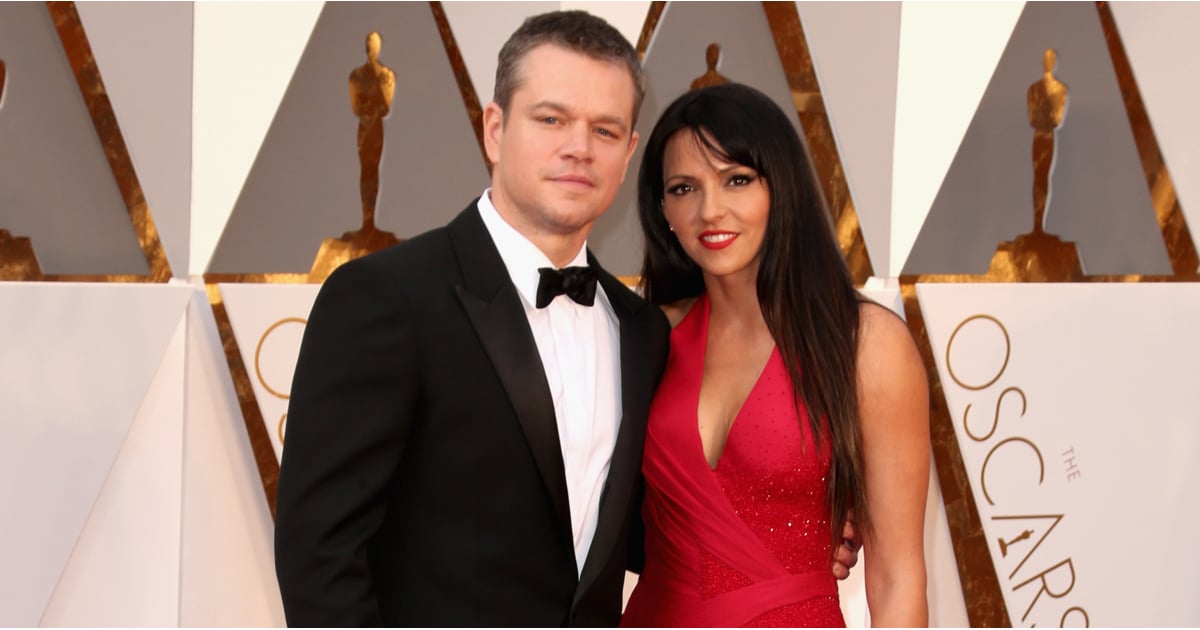 Matt Damon at the Oscars 2016 POPSUGAR Celebrity