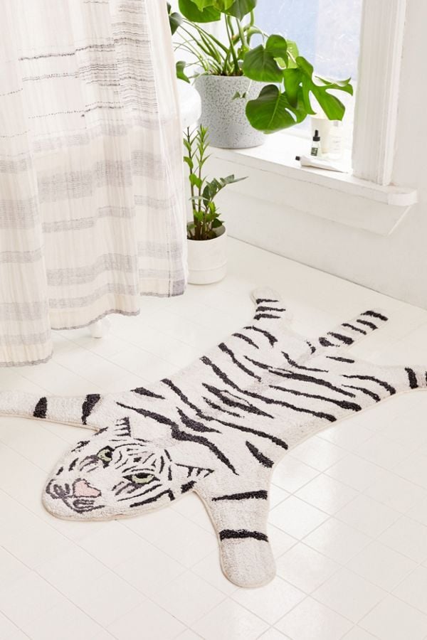 A Wild Bath Mat: Tiger Bath Mat