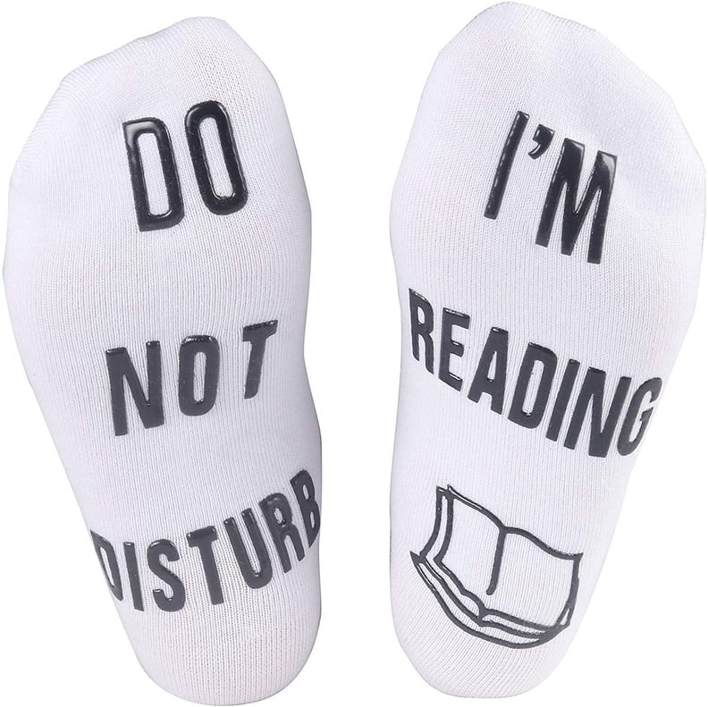 "Do Not Disturb, I'm Reading" Socks