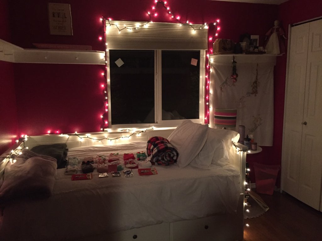 The gifts included candy, adorable fuzzy socks, and a plaid blanket, which is especially thoughtful considering the fact that Grace is apparently always cold. One can never have too many socks, am I right?