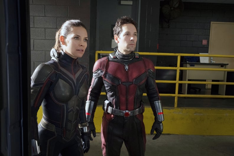 ANT-MAN AND THE WASP, from left, Evangeline Lilly as The Wasp, Paul Rudd as Ant-Man, 2018. ph: Ben Rothstein. Marvel/Walt Disney Studios Motion Pictures/courtesy Everett Collection