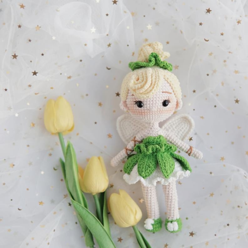 Disney Princess Doll Crochet Pattern — Tinkerbell