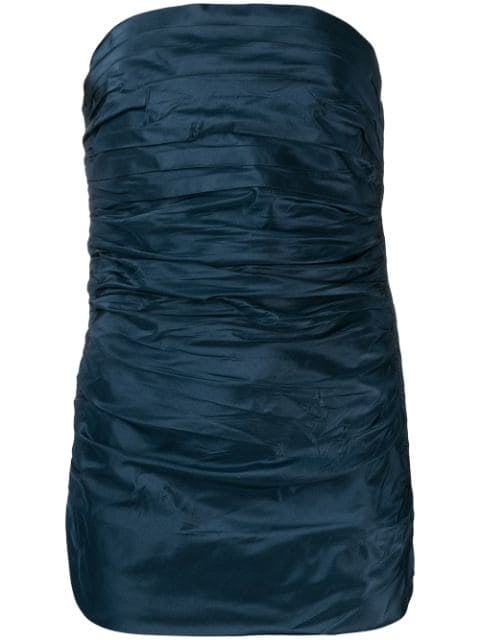Saint Laurent 1970's Silk Draped Corset