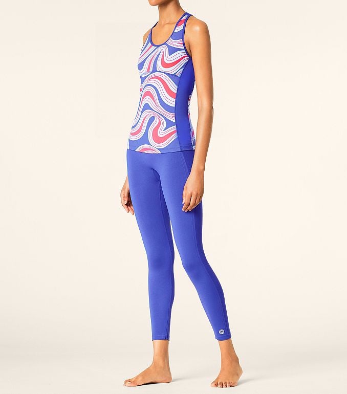 Shelf-Bra Fitted Tank and Seamless Cropped Legging
