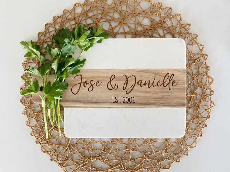 Personalized Marble Cheese Board