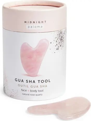 Smooth Skin: Midnight Paloma Rose Quartz Gua Sha Face & Body Tool