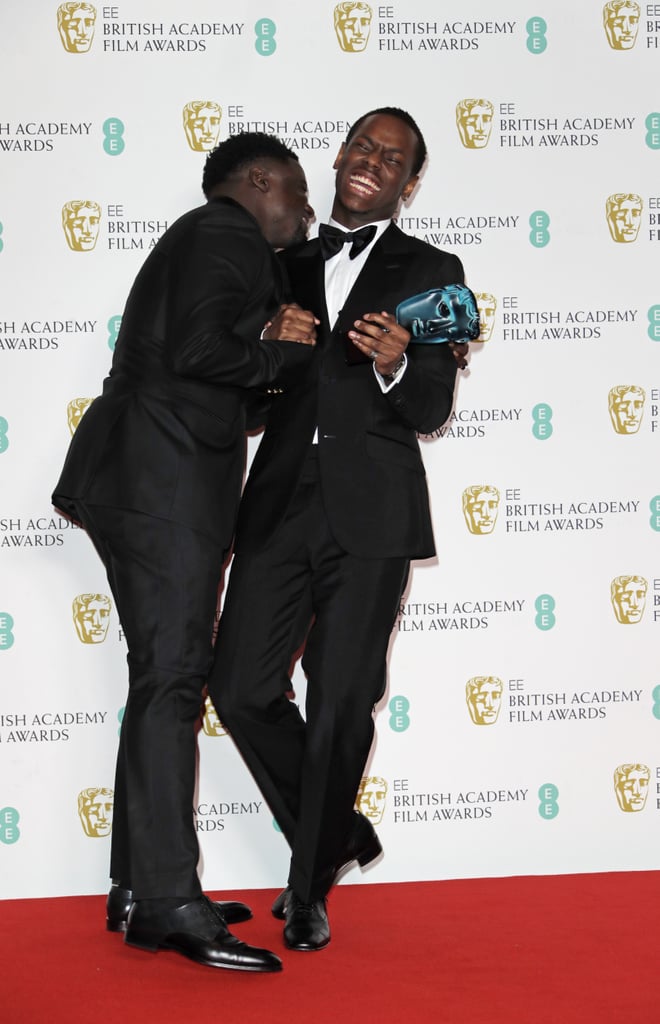 Daniel Kaluuya and Micheal Ward at the 2020 BAFTAs in London