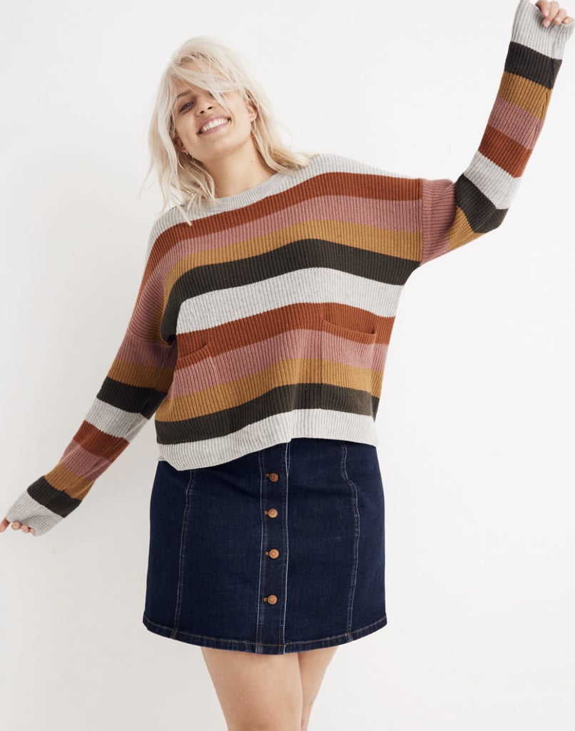 Shop Similar: Madewell Patch Pocket Pullover Sweater in Walton Stripe
