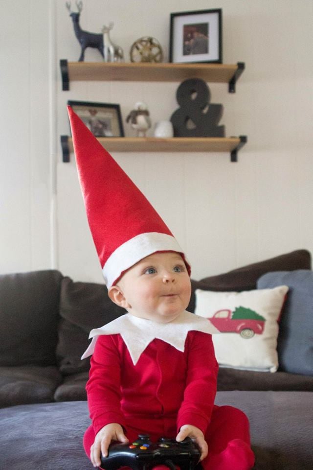 Esme RealLife Elf on the Shelf POPSUGAR Family Photo 5