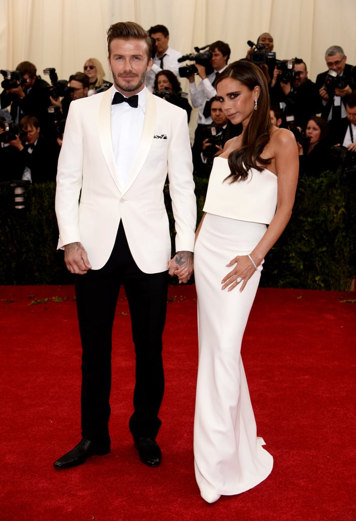 Victoria and David Beckham at the Met Gala 2014