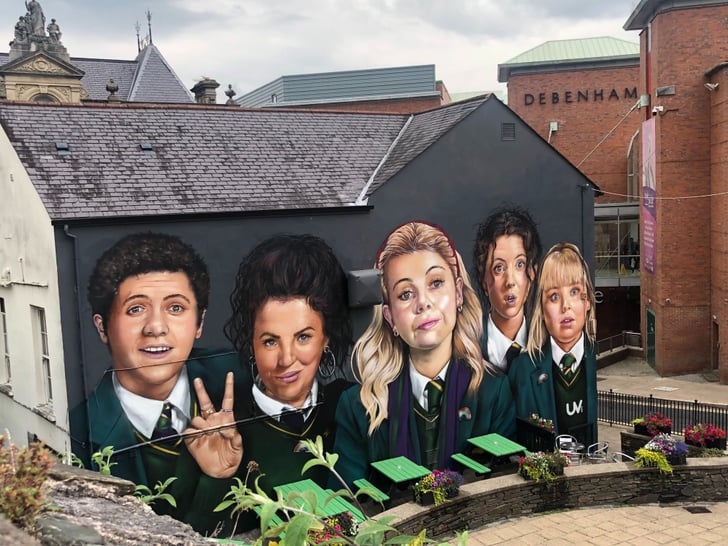 The Derry Girls Mural — Derry, Northern Ireland Famous Film and TV