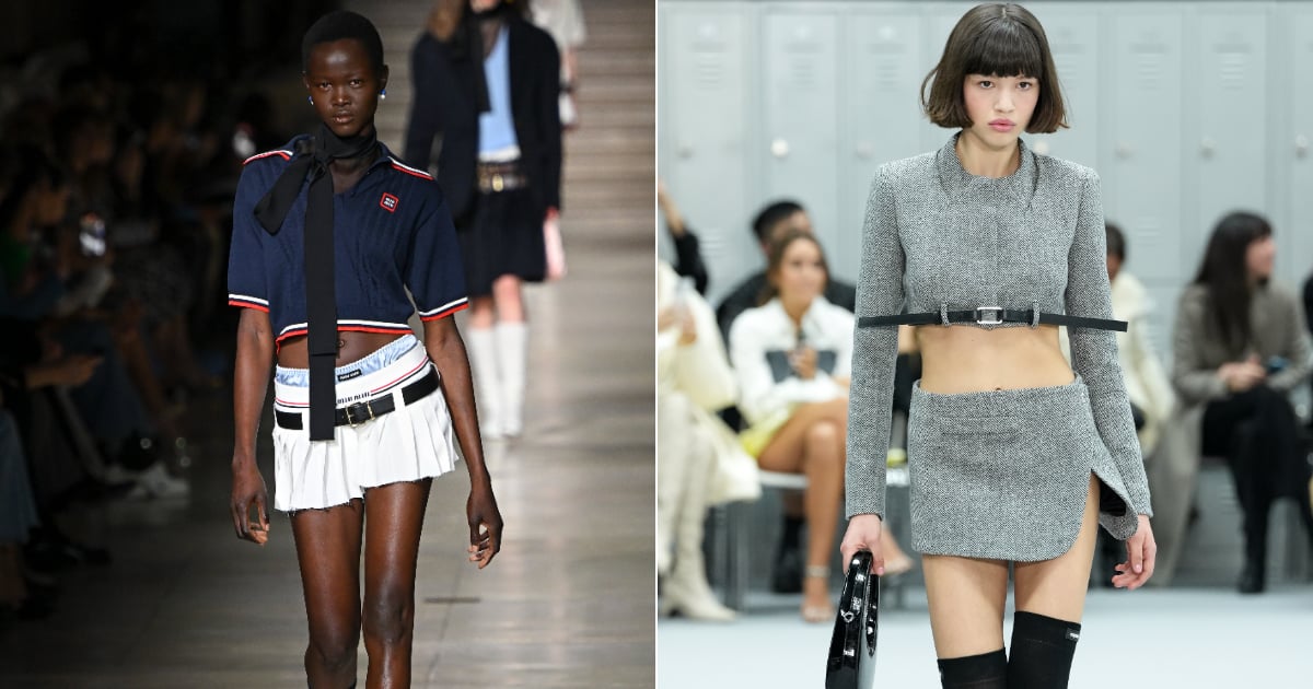 From Viral Low Rise Skirts to Jean Shoes, These 7 Runway Trends Are It for Fall