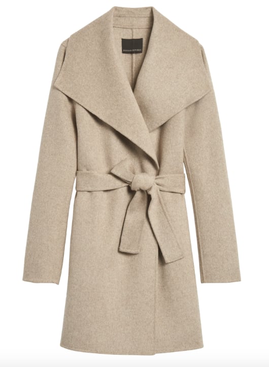 Double-Faced Wrap Coat | These Banana Republic Pieces Are Goop-Approved ...