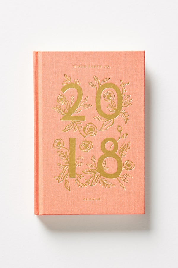 Rifle Paper Co. Coral Cloth 2018 Planner ($30)