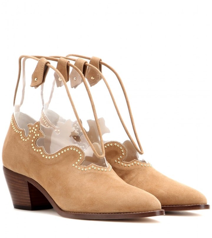 Charlotte Olympia Suede Ankle Boots ($1,215)