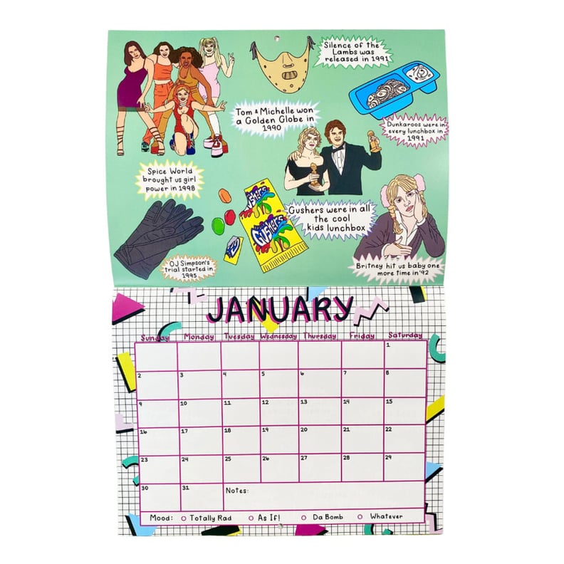 If You Love the '90s: '90s Nostalgia 2022 Calendar