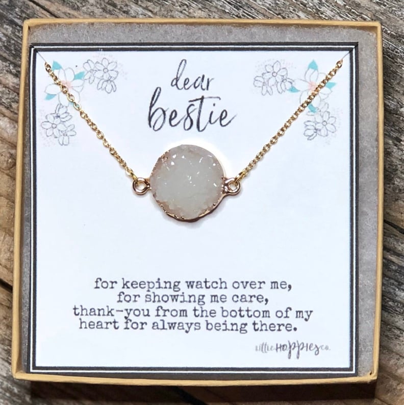 Dainty Stone Friendship Necklace