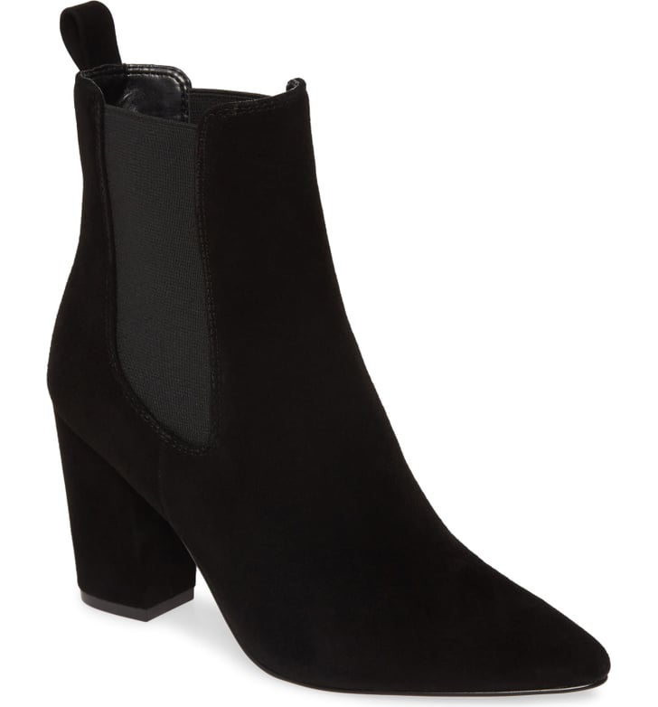 black over the knee boots small heel