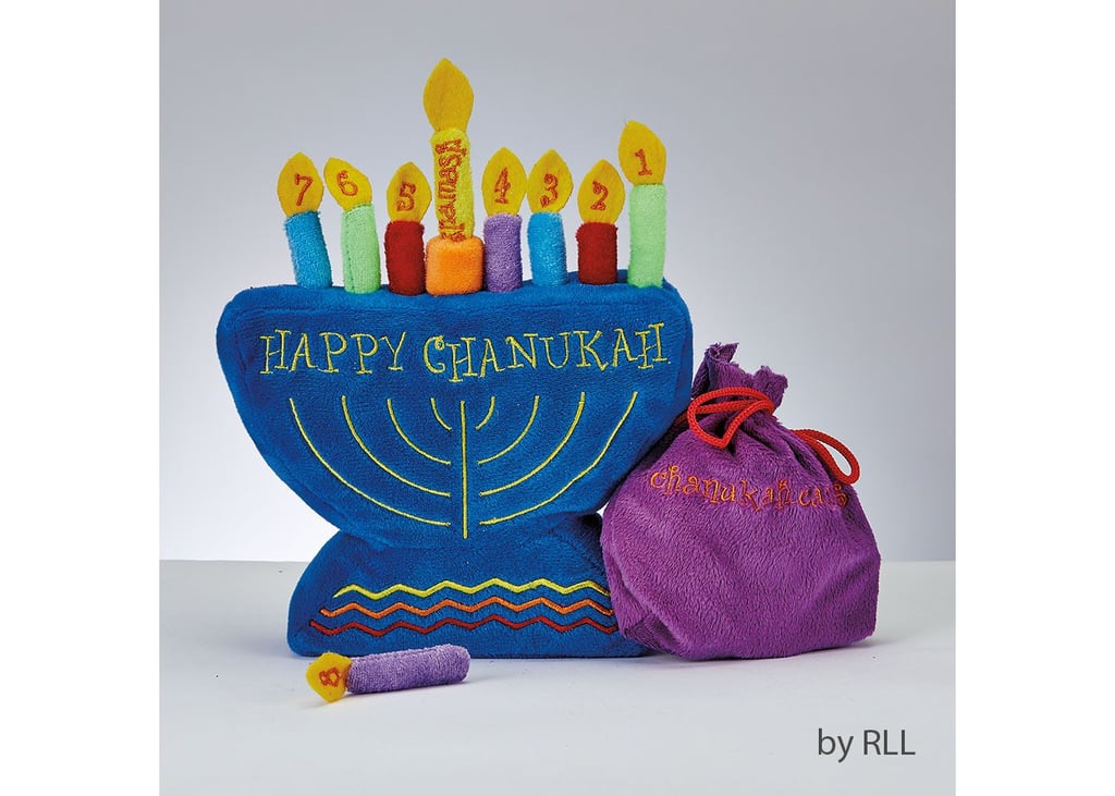 Rite Lite 8.25” Hanukkah My Soft Plush Menorah Set Children Play Set