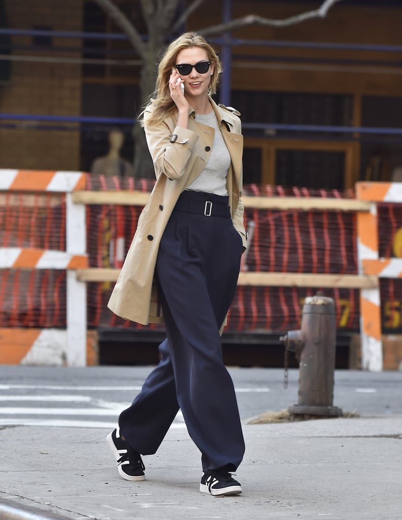 Karlie Kloss Wearing Sneakers | POPSUGAR Fashion
