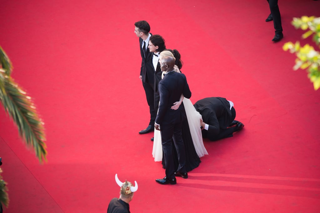 Man Crawls Under America Ferrera's Dress at Cannes