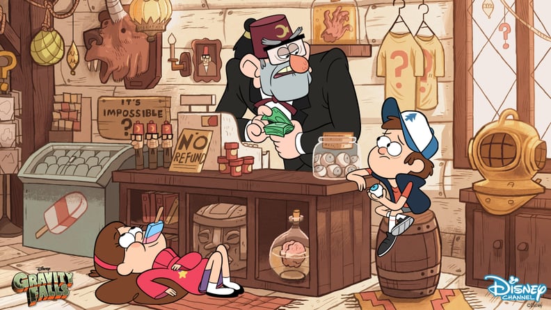 Gravity Falls Mabel, Zipper, and Grunkle Stan Zoom Background