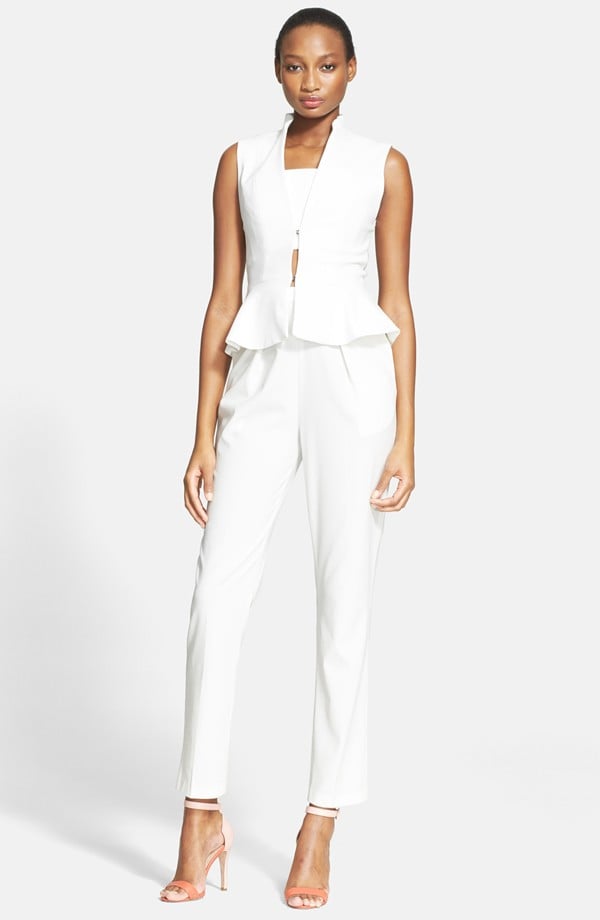 Alice + Olivia Peplum Vest and Jumpsuit