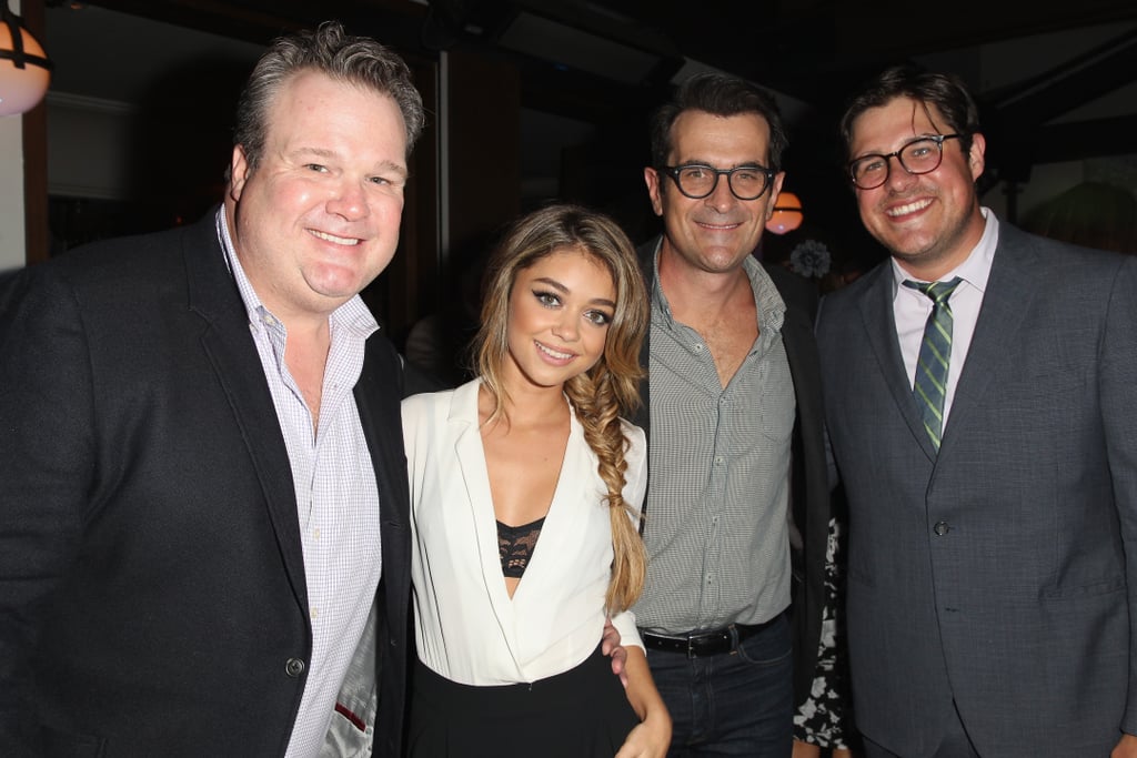 Meanwhile, Julie's Modern Family costars Eric Stonestreet, Sarah Hyland, and Ty Burrell met up with Mad Men's Rich Sommer.