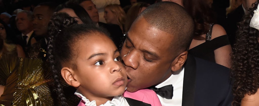 Blue Ivy Wearing Pink Gucci Suit at Grammys 2017