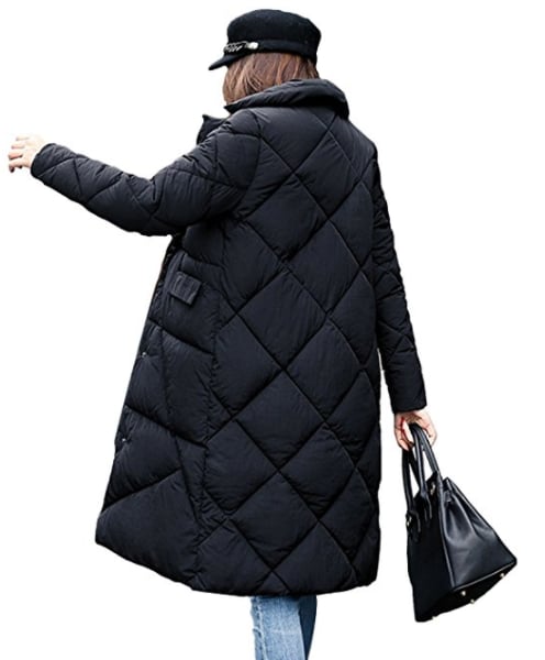Gihuo Quilted Puffer Coat