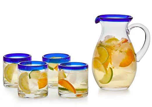 Libbey Sangria Rocks 5-Piece Glass and Pitcher Set